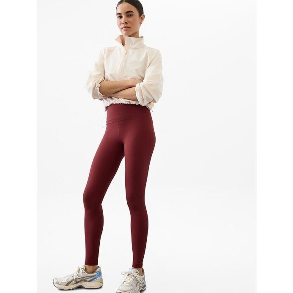 Athleta red shine elation high rise tights size XS m6
